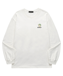 OUSE（オウズ）の「DINO MOOD ロングスリーブ (DLS034) ホワイト（Tシャツ/カットソー）」