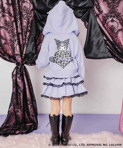 ANAP kids（アナップキッズ）の「ANAPKIDS ×【 マイメロディ クロミ 】耳付きフーディー フリル スウェット パーカー（パーカー・キッズ・ライトピンク/ラベンダー・110/120/130）」の13枚目の写真