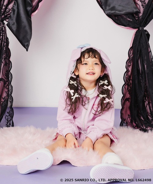 ANAP kids（アナップキッズ）の「ANAPKIDS ×【 マイメロディ クロミ 】耳付きフーディー フリル スウェット パーカー（パーカー・キッズ・ライトピンク/ラベンダー・110/120/130）」の21枚目の写真