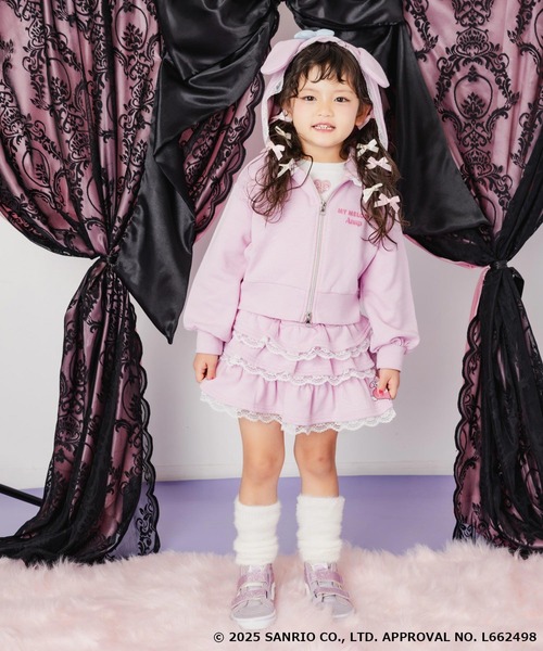 ANAP kids（アナップキッズ）の「ANAPKIDS ×【 マイメロディ クロミ 】耳付きフーディー フリル スウェット パーカー（パーカー・キッズ・ライトピンク/ラベンダー・110/120/130）」の19枚目の写真