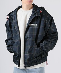 LUXSTYLE（ラグスタイル）の「チェック柄フード付きブルゾン（マウンテンパーカー）」