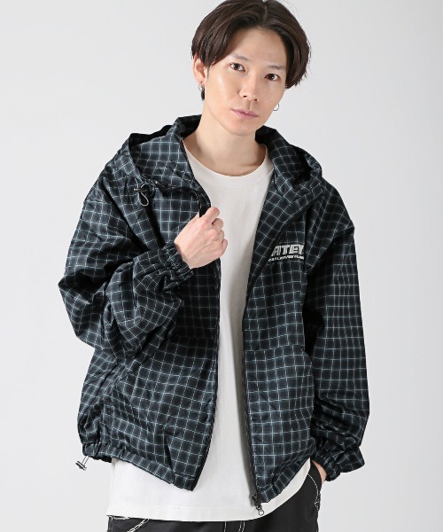LUXSTYLE(ラグスタイル)の「チェック柄フード付きブルゾン(マウンテンパーカー・メンズ・C/A/B・M/L)」の21枚目の写真