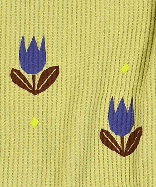 MARKEY'S（マーキーズ）の「スモッキングスリーブワッフルカットソー（Tシャツ/カットソー・キッズ・グレー/オフホワイト/イエロー・100/150/140/110/90/80/130/120）」の11枚目の写真