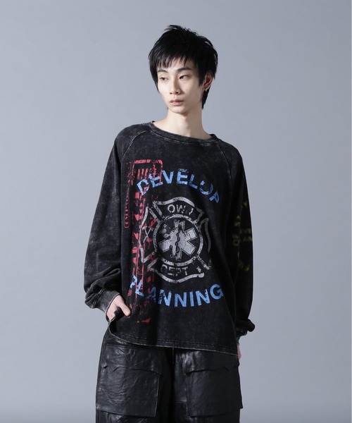 DANKE SCHON(ダンケシェーン)の「DankeSchon/ダンケシェーン/CHEMICAL RAGLAN LST FENTANYL(Tシャツ/カットソー・メンズ・ブラック・M/L)」の4枚目の写真
