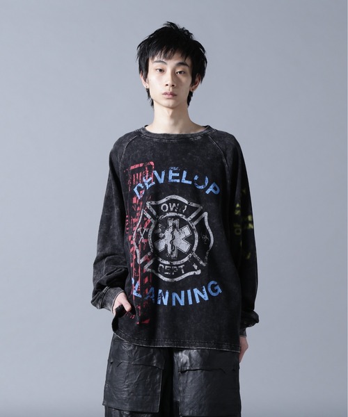 DANKE SCHON(ダンケシェーン)の「DankeSchon/ダンケシェーン/CHEMICAL RAGLAN LST FENTANYL(Tシャツ/カットソー・メンズ・ブラック・M/L)」の3枚目の写真