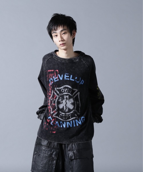 DANKE SCHON(ダンケシェーン)の「DankeSchon/ダンケシェーン/CHEMICAL RAGLAN LST FENTANYL(Tシャツ/カットソー・メンズ・ブラック・M/L)」の5枚目の写真