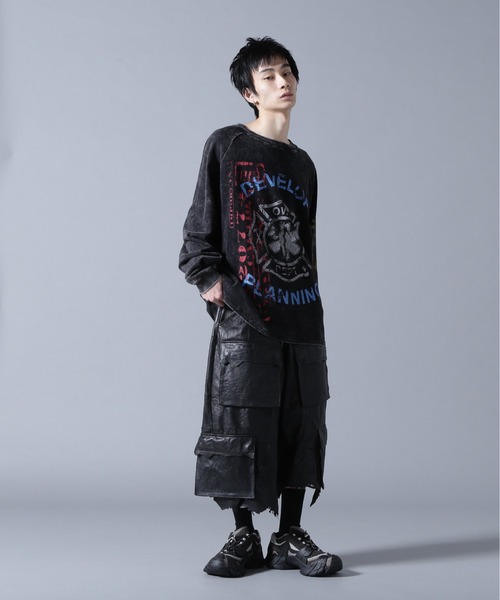 DANKE SCHON(ダンケシェーン)の「DankeSchon/ダンケシェーン/CHEMICAL RAGLAN LST FENTANYL(Tシャツ/カットソー・メンズ・ブラック・M/L)」の8枚目の写真