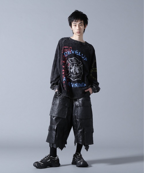 DANKE SCHON(ダンケシェーン)の「DankeSchon/ダンケシェーン/CHEMICAL RAGLAN LST FENTANYL(Tシャツ/カットソー・メンズ・ブラック・M/L)」の10枚目の写真