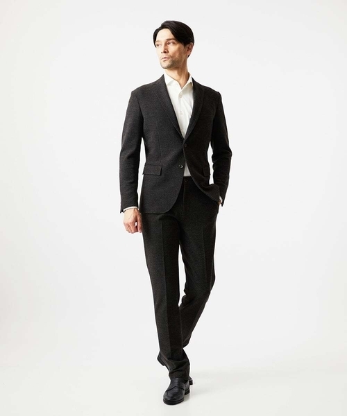 MICHEL KLEIN HOMME   （ミッシェルクランオム）の「ストライプスラックスパンツ（スラックス・メンズ・ブラウン/ダークグレー・MEDIUM/LARGE/X-LARGE）」の14枚目の写真