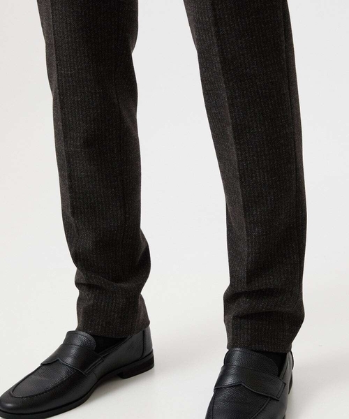 MICHEL KLEIN HOMME   （ミッシェルクランオム）の「ストライプスラックスパンツ（スラックス・メンズ・ブラウン/ダークグレー・MEDIUM/LARGE/X-LARGE）」の8枚目の写真
