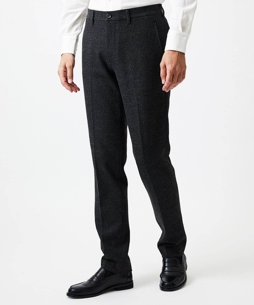 MICHEL KLEIN HOMME   （ミッシェルクランオム）の「ストライプスラックスパンツ（スラックス・メンズ・ブラウン/ダークグレー・MEDIUM/LARGE/X-LARGE）」の6枚目の写真