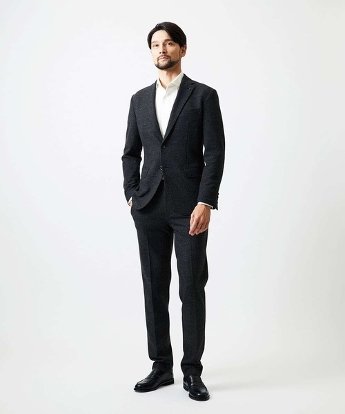 MICHEL KLEIN HOMME   （ミッシェルクランオム）の「ストライプスラックスパンツ（スラックス・メンズ・ブラウン/ダークグレー・MEDIUM/LARGE/X-LARGE）」の5枚目の写真