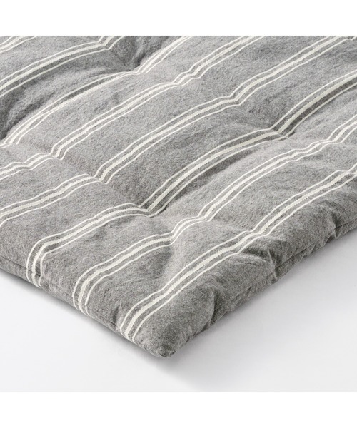 無印良品(ムジルシリョウヒン)の「綿洗いざらしシートクッション ロングタイプ 50×150cm(クッション/クッションカバー・メンズ・ホワイト系/グレー系・FREE)」の14枚目の写真