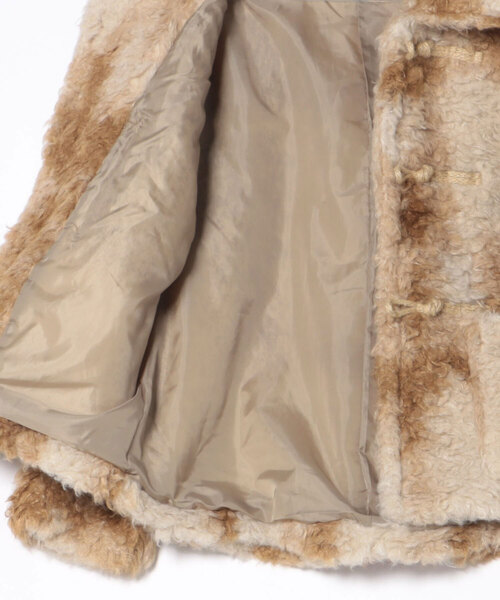 CUBE SUGAR（キューブシュガー）の「CUBE SUGAR/キューブシュガー　カーリーファー トグル釦 JK（その他アウター・レディース・チャコールグレー/ブラウン・FREE）」の15枚目の写真