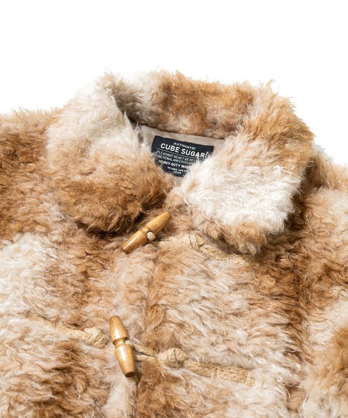 CUBE SUGAR（キューブシュガー）の「CUBE SUGAR/キューブシュガー　カーリーファー トグル釦 JK（その他アウター・レディース・チャコールグレー/ブラウン・FREE）」の3枚目の写真