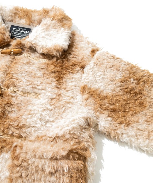 CUBE SUGAR（キューブシュガー）の「CUBE SUGAR/キューブシュガー　カーリーファー トグル釦 JK（その他アウター・レディース・チャコールグレー/ブラウン・FREE）」の5枚目の写真