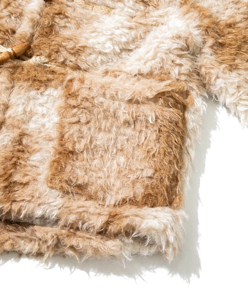 CUBE SUGAR（キューブシュガー）の「CUBE SUGAR/キューブシュガー　カーリーファー トグル釦 JK（その他アウター・レディース・チャコールグレー/ブラウン・FREE）」の8枚目の写真