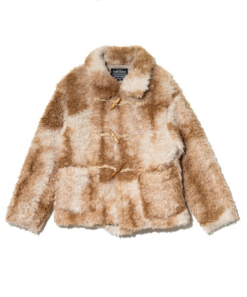 CUBE SUGAR（キューブシュガー）の「CUBE SUGAR/キューブシュガー　カーリーファー トグル釦 JK（その他アウター・レディース・チャコールグレー/ブラウン・FREE）」の10枚目の写真