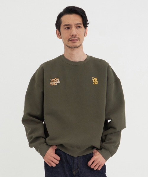 N.HOOLYWOOD(N.ハリウッド)の「【N.HOOLYWOOD/エヌハリウッド】9256-CS81 EX.SWEAT(スウェット・メンズ・カーキ/ブラック・38/36/42/40)」の2枚目の写真