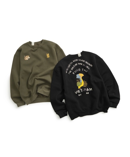 N.HOOLYWOOD(N.ハリウッド)の「【N.HOOLYWOOD/エヌハリウッド】9256-CS81 EX.SWEAT(スウェット・メンズ・カーキ/ブラック・38/36/42/40)」の10枚目の写真