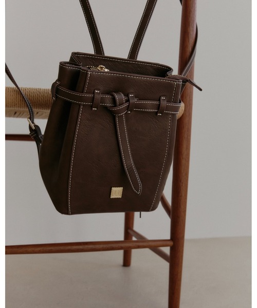 nunela（ヌネラ）の「ミニリュック【No.10】（ハンドバッグ・レディース・ブラック/ベージュ/ブラウン・FREE）」の7枚目の写真