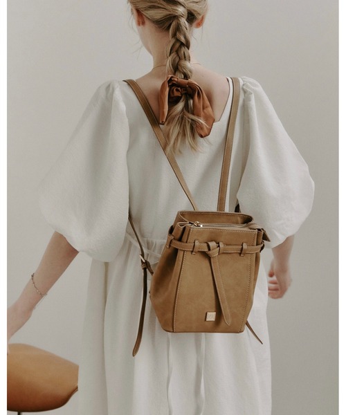 nunela（ヌネラ）の「ミニリュック【No.10】（ハンドバッグ・レディース・ブラック/ベージュ/ブラウン・FREE）」の6枚目の写真