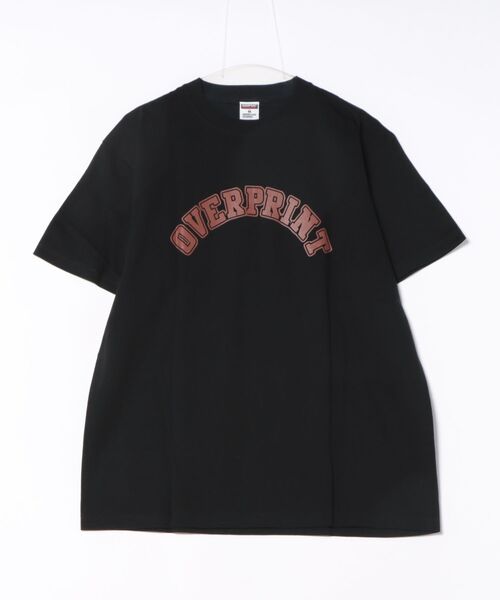 over print(オーバープリント)の「overprint/オーバープリント/each other Tee(brown)(Tシャツ/カットソー・レディース・ブラック・M)」の2枚目の写真