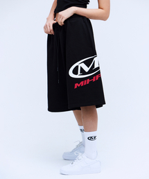 MIHAK（ミハク）の「サイドビッグロゴバミューダパンツ（BLACK）（その他パンツ）」