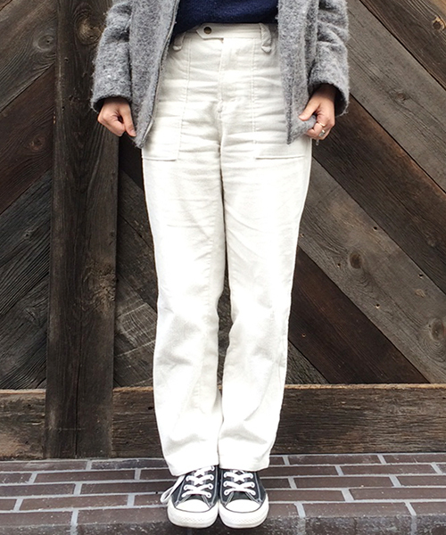 mystic（ミスティック）の「【mystic】コーデュロイパンツ（その他パンツ・レディース・ベージュ/オフホワイト/ブルー・1/2）」の2枚目の写真