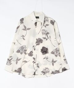 バイカラーBEARプリントシャツ（シャツ/ブラウス）｜Amilige