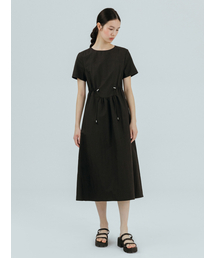 String Stopper Dress, Black
