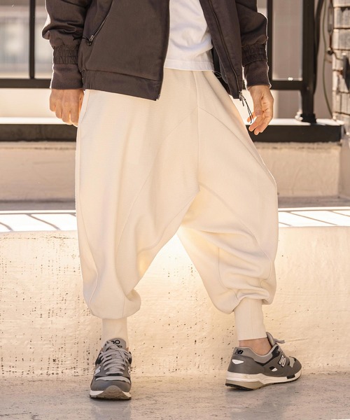 CAMBIO(カンビオ)の「mp14534-Sarouel Jogger Pants サルエルジョガーパンツ(S66326cmb)(その他パンツ・メンズ・ブラック/ネイビー/チャコール/キナリ・S/M/L)」の2枚目の写真