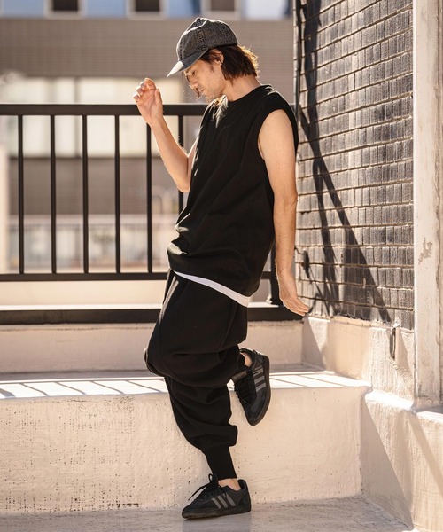 CAMBIO(カンビオ)の「mp14534-Sarouel Jogger Pants サルエルジョガーパンツ(S66326cmb)(その他パンツ・メンズ・ブラック/ネイビー/チャコール/キナリ・S/M/L)」の17枚目の写真