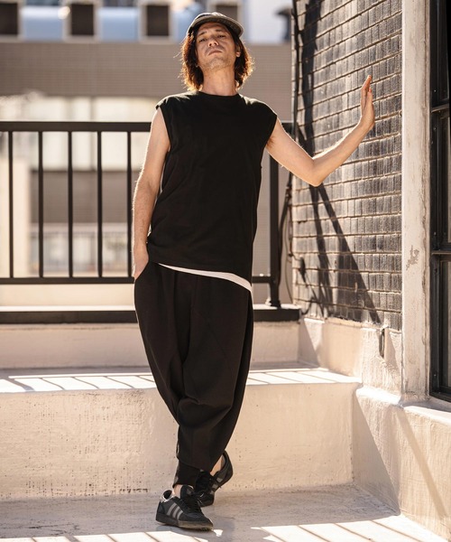 CAMBIO(カンビオ)の「mp14534-Sarouel Jogger Pants サルエルジョガーパンツ(S66326cmb)(その他パンツ・メンズ・ブラック/ネイビー/チャコール/キナリ・S/M/L)」の18枚目の写真