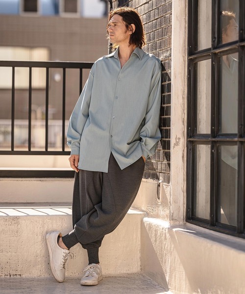 CAMBIO(カンビオ)の「mp14534-Sarouel Jogger Pants サルエルジョガーパンツ(S66326cmb)(その他パンツ・メンズ・ブラック/ネイビー/チャコール/キナリ・S/M/L)」の21枚目の写真