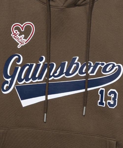 GAINSBORO(ゲインズボロ)の「LOVEチームロゴフードパーカー_ブラウン(パーカー・レディース・ブラウン・S/M/L/XL)」の4枚目の写真