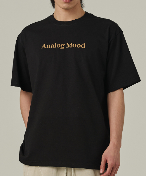 ANALOG MOOD(アナログムード)の「ベーシックロゴ半袖Tシャツ(ブラック)(Tシャツ/カットソー・メンズ・その他・S/M/L/XL/2XL)」の4枚目の写真