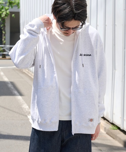 Dickies(ディッキーズ)の「【Dickies】裏起毛 フルZIPパーカー 4422-5704(パーカー・メンズ・ホワイト/ブルー/ブラック・XL/L/M)」の1枚目の写真