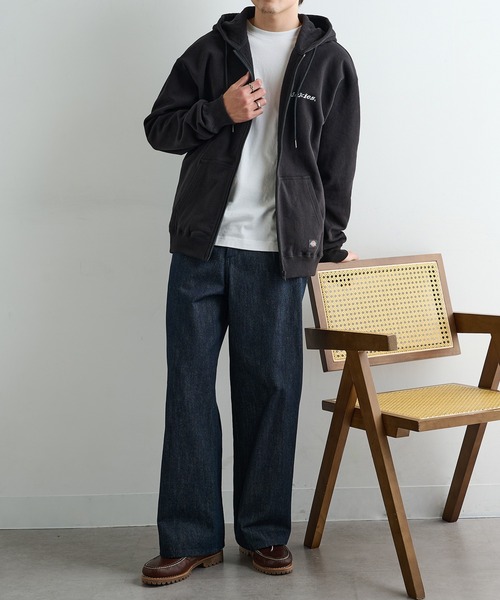 Dickies(ディッキーズ)の「【Dickies】裏起毛 フルZIPパーカー 4422-5704(パーカー・メンズ・ホワイト/ブルー/ブラック・XL/L/M)」の15枚目の写真