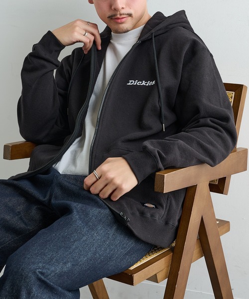 Dickies(ディッキーズ)の「【Dickies】裏起毛 フルZIPパーカー 4422-5704(パーカー・メンズ・ホワイト/ブルー/ブラック・XL/L/M)」の13枚目の写真