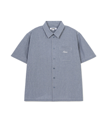 LORES（ロアス）の「Mini Plaid S/S Shirt - Blue（シャツ/ブラウス）」
