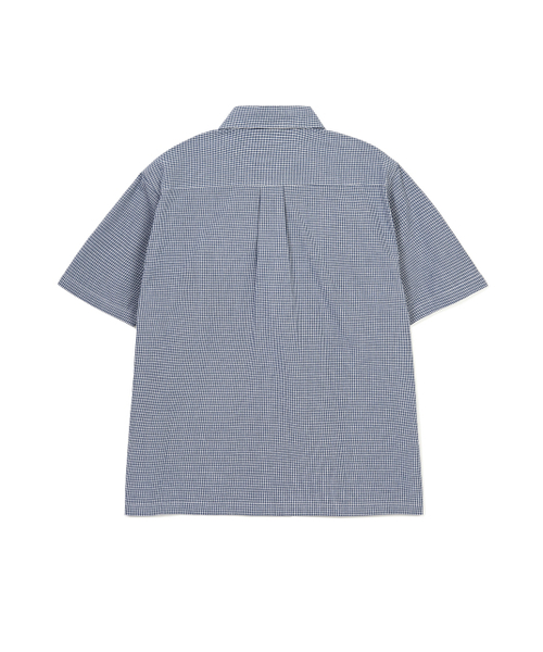 LORES（ロアス）の「Mini Plaid S/S Shirt - Blue（シャツ/ブラウス・レディース・その他・M/L/XL）」の2枚目の写真
