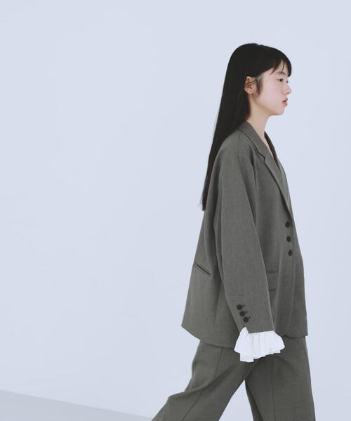 フリルスリーブテーラードジャケット（その他アウター）｜KBF