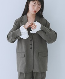 KBF | フリルスリーブテーラードジャケット(その他アウター)