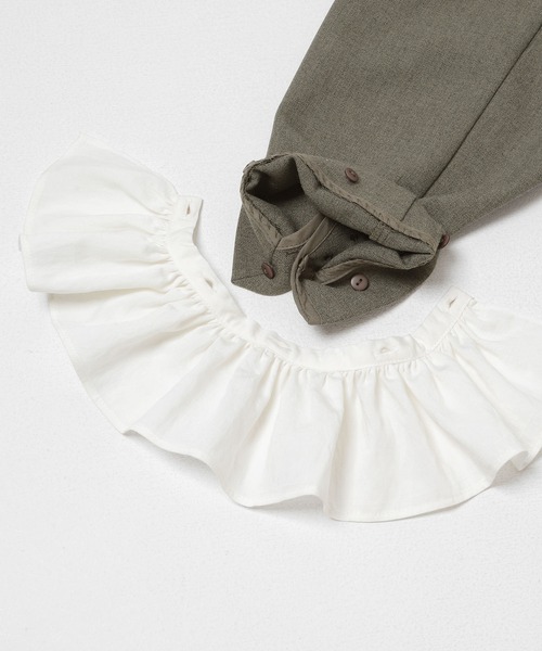 KBF(ケイビーエフ)の「フリルスリーブテーラードジャケット(その他アウター・レディース・チャコールグレー/グレー系その他・ONE)」の10枚目の写真