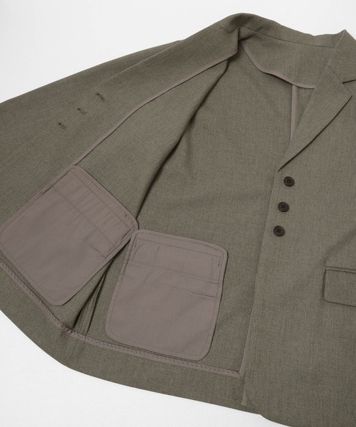 KBF(ケイビーエフ)の「フリルスリーブテーラードジャケット(その他アウター・レディース・チャコールグレー/グレー系その他・ONE)」の11枚目の写真