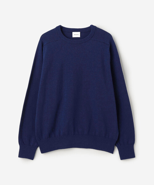 Morris & Sons(モリスアンドサンズ)の「MORRIS & SONS | コットン サドルショルダーニット MEN(ニット/セーター・メンズ・グレー/ネイビー/ブラウン/オレンジ/イエロー・3/2)」の3枚目の写真