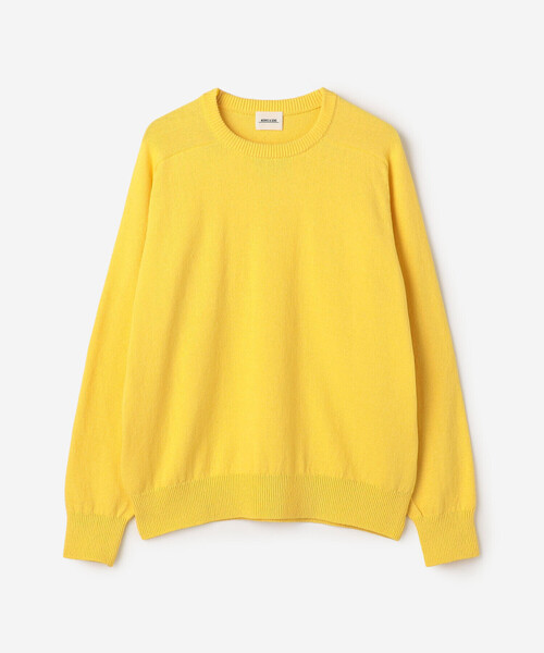 Morris & Sons(モリスアンドサンズ)の「MORRIS & SONS | コットン サドルショルダーニット MEN(ニット/セーター・メンズ・グレー/ネイビー/ブラウン/オレンジ/イエロー・3/2)」の4枚目の写真