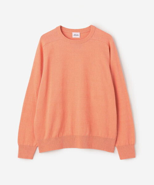 Morris & Sons(モリスアンドサンズ)の「MORRIS & SONS | コットン サドルショルダーニット MEN(ニット/セーター・メンズ・グレー/ネイビー/ブラウン/オレンジ/イエロー・3/2)」の5枚目の写真