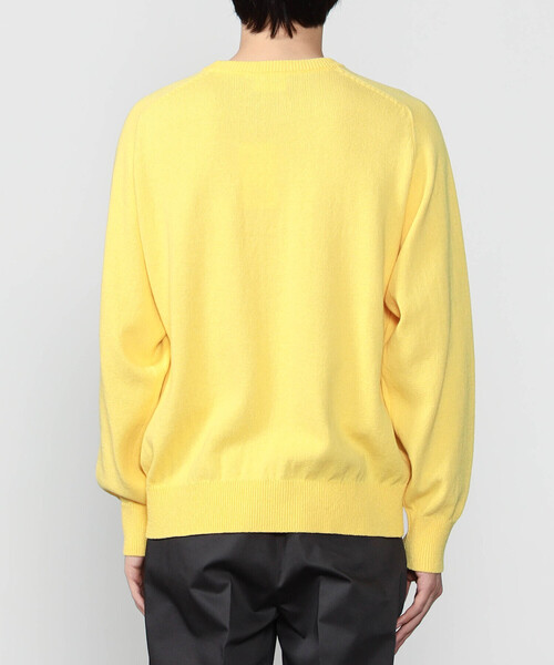 Morris & Sons(モリスアンドサンズ)の「MORRIS & SONS | コットン サドルショルダーニット MEN(ニット/セーター・メンズ・グレー/ネイビー/ブラウン/オレンジ/イエロー・3/2)」の8枚目の写真